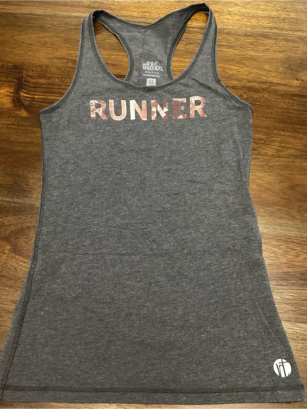 Raw Threads Runner Racerback Tank Top XS